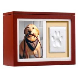 PawPrints Memory Box Med Tassavtryck För Förvaring av Minnen Espresso